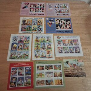 Vintage Disney Stamp Sheets, Chess, Bambi, Mickey - BEST DEAL ON POSH!